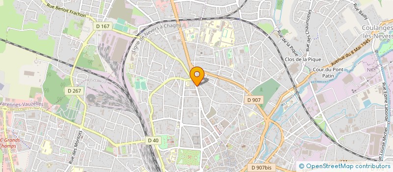 localisation de l'entreprise SAS CHEVRIER & CO à NEVERS