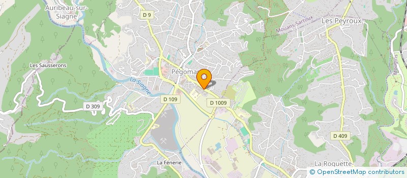 localisation de l'entreprise SAS CHEZ CATHY  PEGOMAS