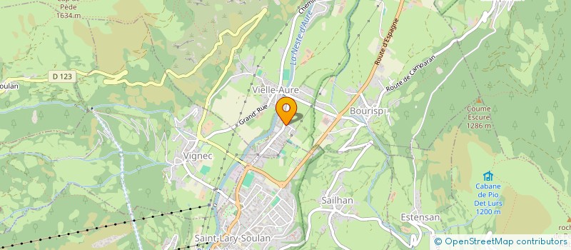 localisation de l'entreprise SAS CHEZ TED  VIELLE-AURE