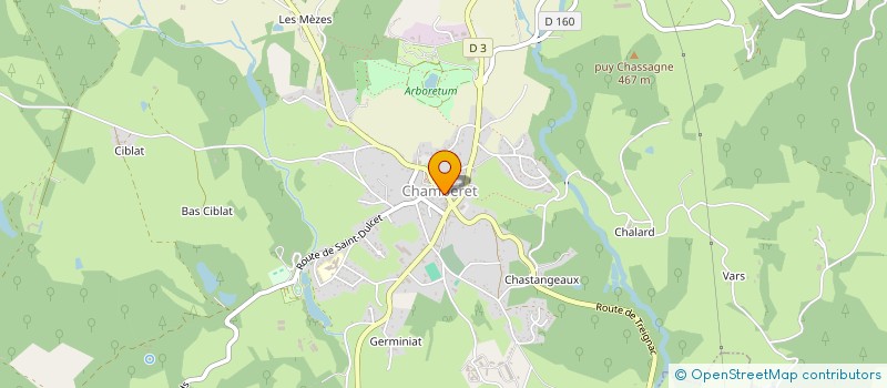 localisation de l'entreprise SAS CHEZE à CHAMBERET