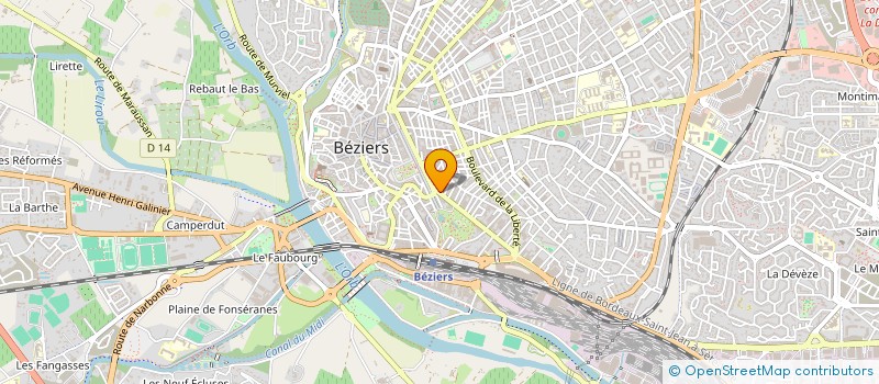 localisation de l'entreprise SAS CHOCO DUB  BEZIERS