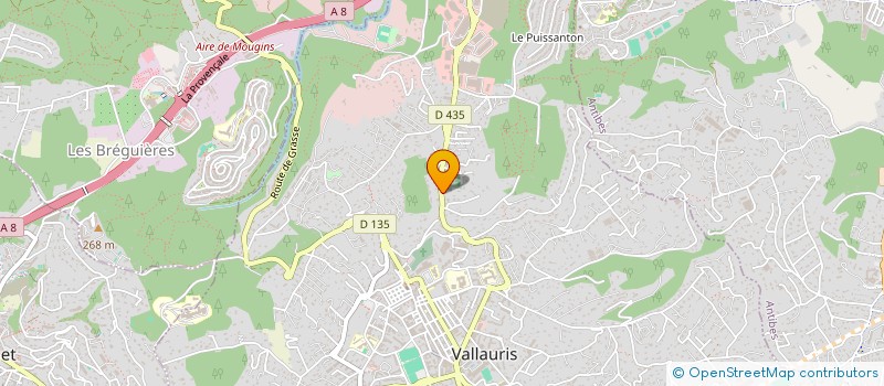 localisation de l'entreprise SAS CHRESTIAN à VALLAURIS