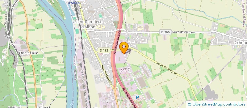 localisation de l'entreprise SAS CHRISTAL  SAINT-RAMBERT-D'ALBON