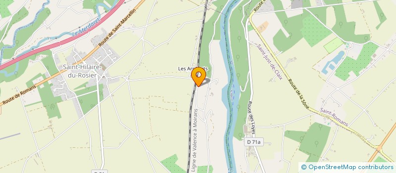 localisation de l'entreprise SAS CHRISTELLE ET YVES VIGNON à SAINT-HILAIRE-DU-ROSIER