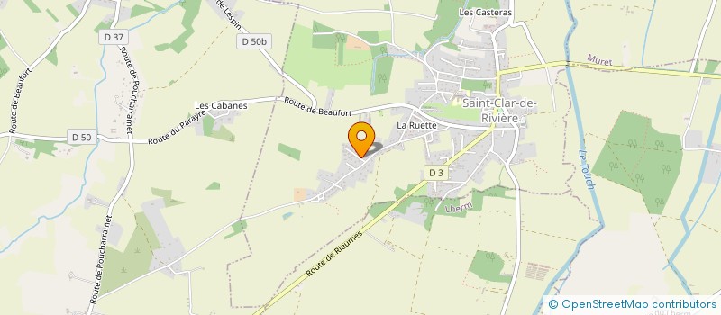 localisation de l'entreprise SAS CHRISTOPHE  CLAIRA