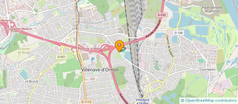 localisation de l'entreprise SAS CHRISTOPHE LESPINASSE  VILLENAVE-D'ORNON