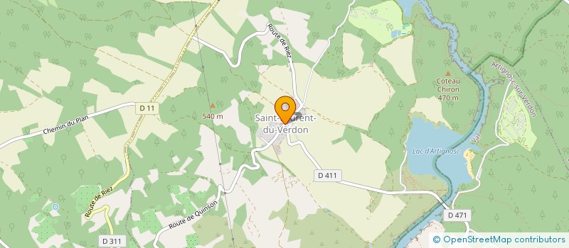 localisation de l'entreprise SAS CINQUEMANI  SAINT-LAURENT-DU-VERDON