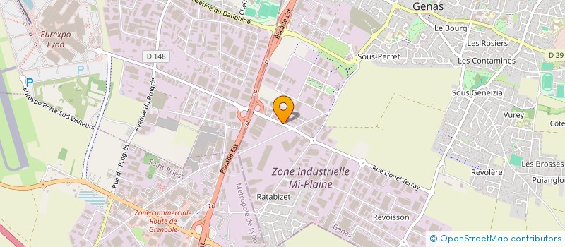 localisation de l'entreprise SAS CITIZENS REIM à GENAS