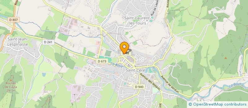 localisation de l'entreprise SAS CITY CASH 46  SAINT-CERE