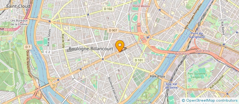 localisation de l'entreprise SAS CITY POP à BOULOGNE-BILLANCOURT