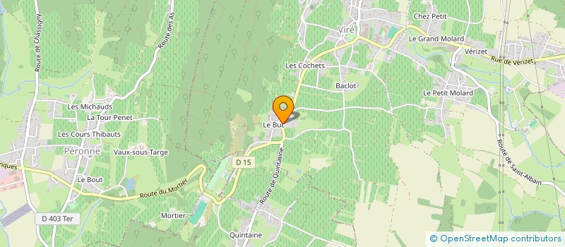 localisation de l'entreprise SAS CJ  VIRE