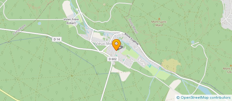 localisation de l'entreprise SAS CJAM  VIEUX-MOULIN