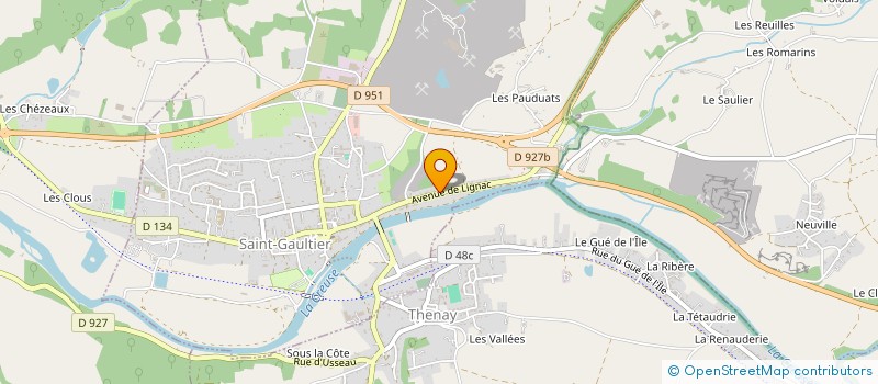 localisation de l'entreprise SAS CJL à SAINT-GAULTIER