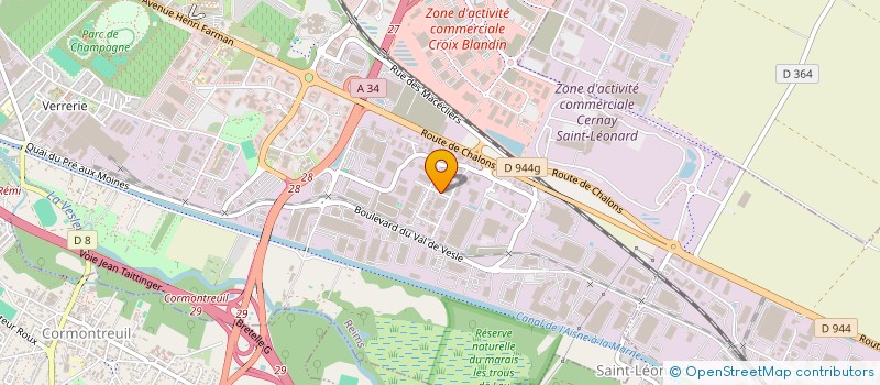 localisation de l'entreprise SAS CLAIR'EQUEAUX  REIMS