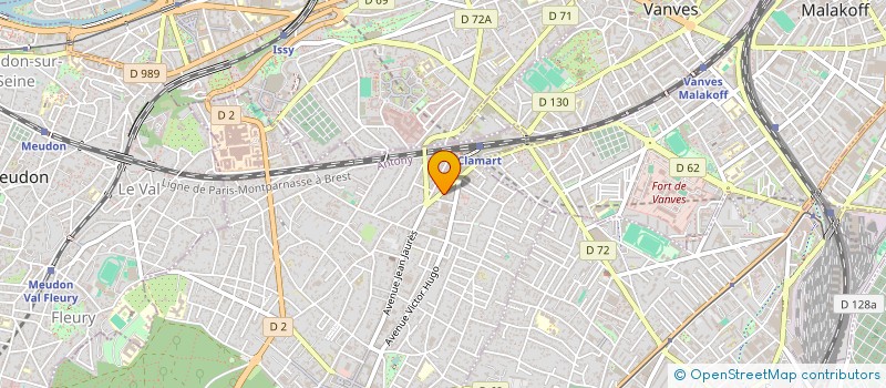 localisation de l'entreprise SAS CLAMART VICTOR HUGO à CLAMART