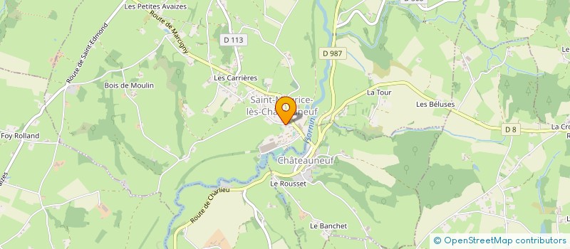 localisation de l'entreprise SAS CLAPOT à SAINT-MAURICE-LES-CHATEAUNEUF