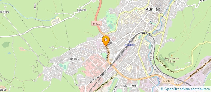 localisation de l'entreprise SAS CLAUDE LAUMOND à AURILLAC