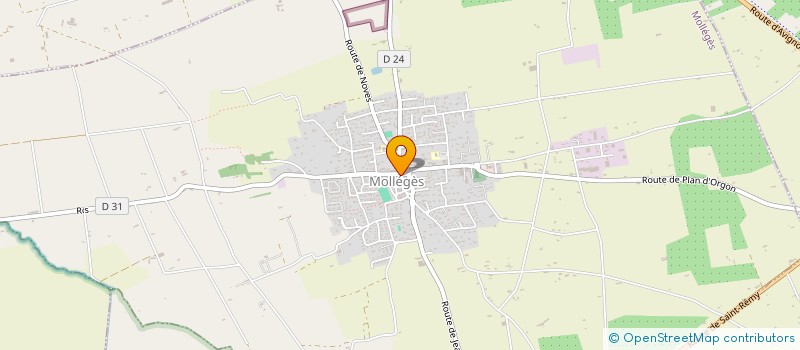 localisation de l'entreprise SAS CLAVEL  MOLLEGES