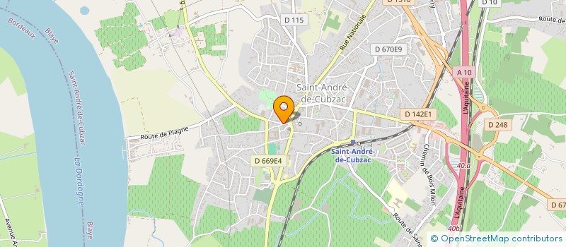 localisation de l'entreprise SAS CLAVEL  SAINT-ANDRE-DE-CUBZAC
