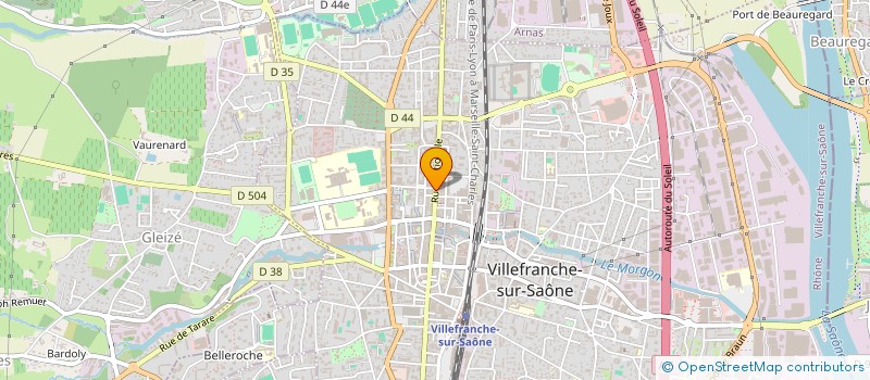 localisation de l'entreprise SAS CLEM à VILLEFRANCHE-SUR-SAONE