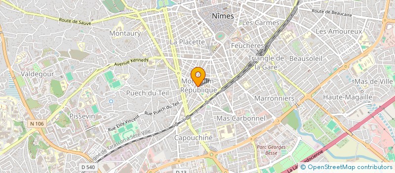 localisation de l'entreprise SAS CLEMENT  NIMES