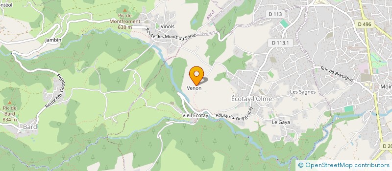 localisation de l'entreprise SAS CLEMENT CHAUFFAGE  LEZIGNEUX