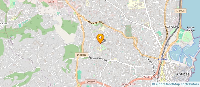 localisation de l'entreprise SAS CLEPSYDRE à ANTIBES
