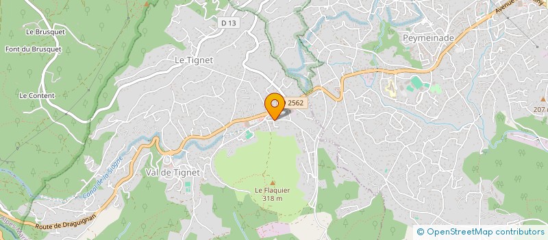 localisation de l'entreprise SAS CLINIQUE VETERINAIRE DE LA CARDELLE à LE TIGNET