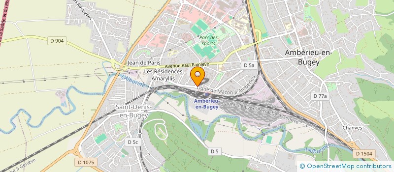 localisation de l'entreprise SAS CLOS DES CHENES  AMBERIEU-EN-BUGEY