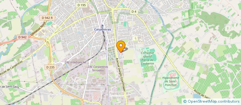 localisation de l'entreprise SAS CLOTURE DU SUD  CARPENTRAS