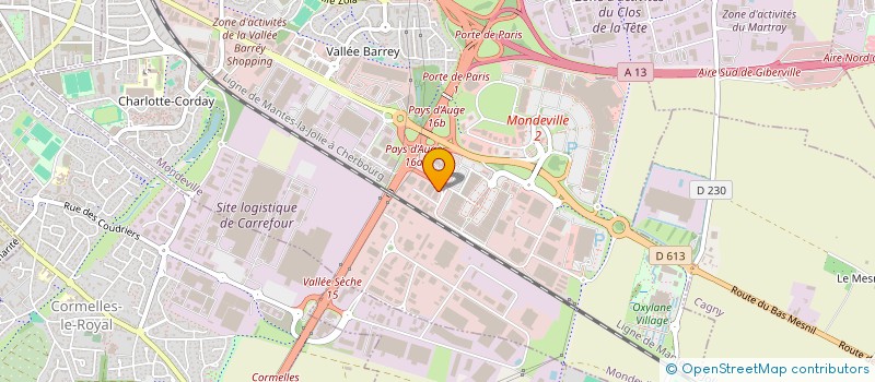 localisation de l'entreprise SAS CLQE  MONDEVILLE