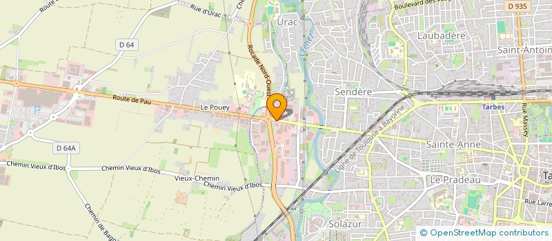 localisation de l'entreprise SAS CNAK  HAGETMAU