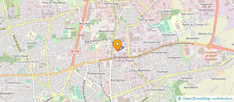 localisation de l'entreprise SAS COANT à BREST