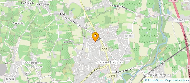 localisation de l'entreprise SAS COCHET AJJ  CHAZAY-D'AZERGUES