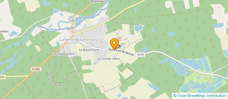 localisation de l'entreprise SAS COCOTTE & BIGOUDI  LA FERTE-BEAUHARNAIS