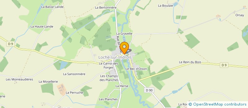 localisation de l'entreprise SAS CODY  LOCHE-SUR-INDROIS