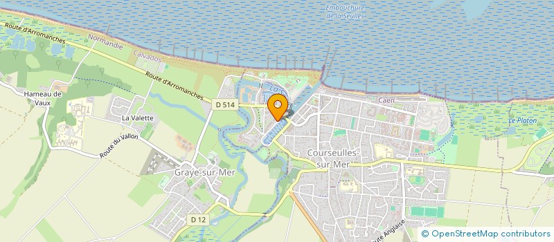 localisation de l'entreprise SAS COFFEE & TEA  COURSEULLES-SUR-MER