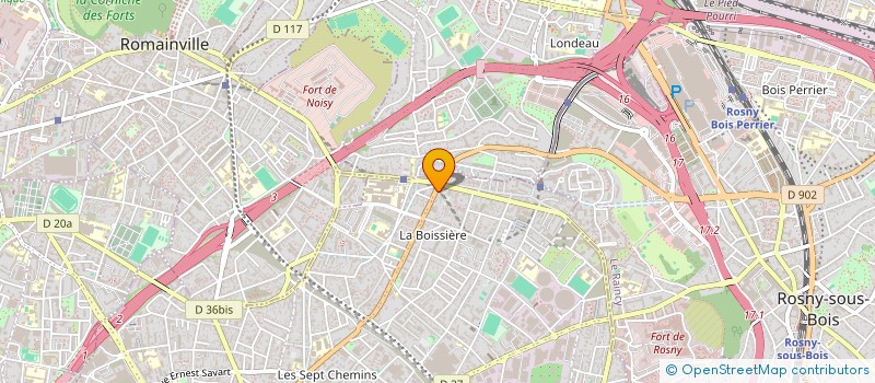 localisation de l'entreprise SAS COIFFURE BRIAND à MONTREUIL