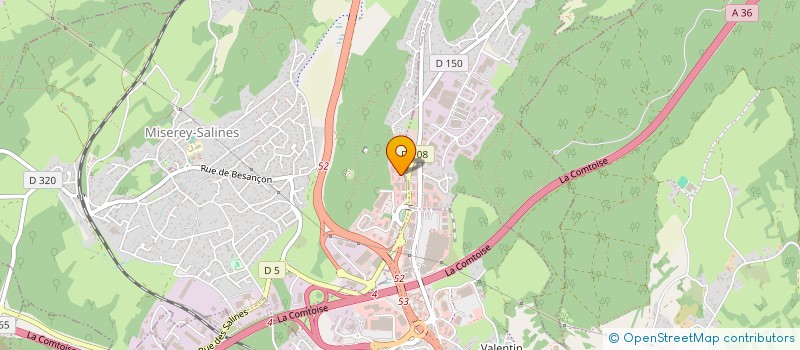 localisation de l'entreprise SAS COINTET  MISEREY SALINES