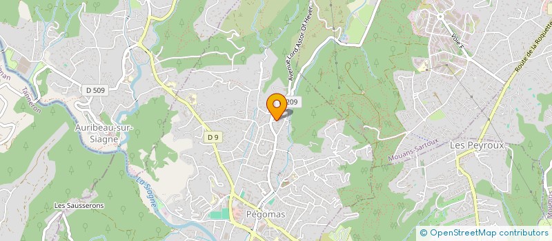 localisation de l'entreprise SAS COLA à PEGOMAS
