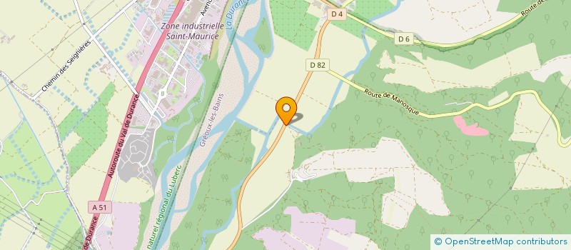 localisation de l'entreprise SAS COLLINES DE ROUSSET  GREOUX-LES-BAINS