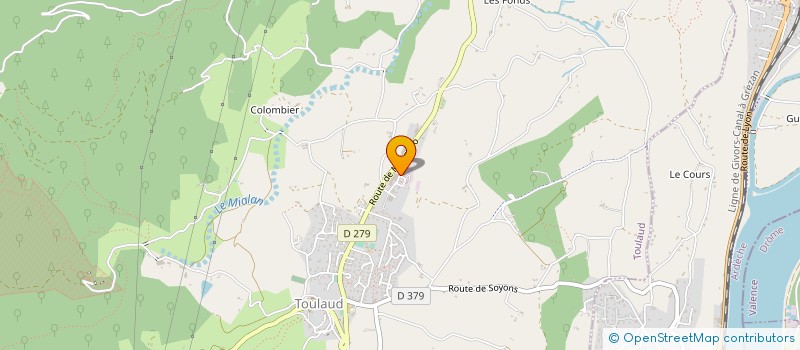 localisation de l'entreprise SAS COMBEDIMANCHE à TOULAUD