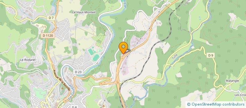 localisation de l'entreprise SAS COMMANDEUR  TULLE