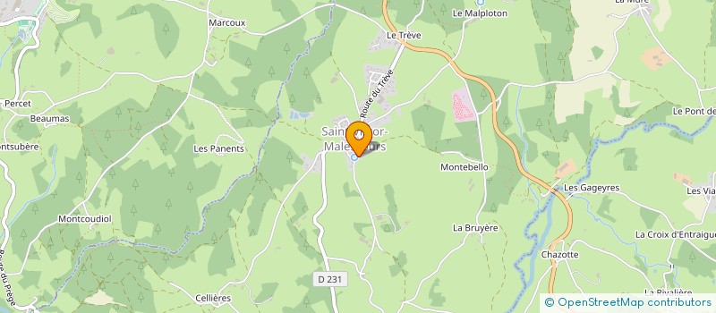 localisation de l'entreprise SAS COMME UN COQ ROTISSERIE BENO  SAINT-VICTOR-MALESCOURS