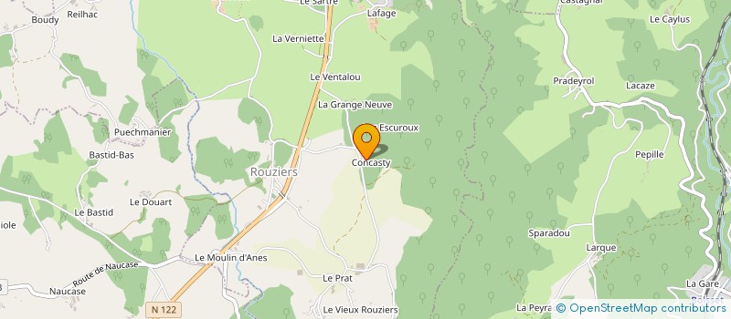 localisation de l'entreprise SAS CONCASTY à BOISSET