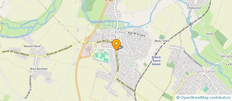 localisation de l'entreprise SAS CONFIDENCE GOURMANDE  ECHIRE