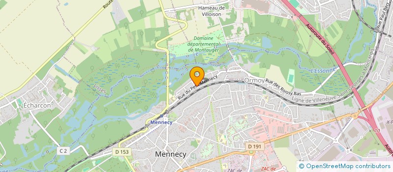 localisation de l'entreprise SAS CONSTRA à MENNECY