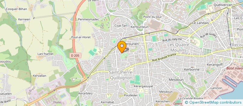 localisation de l'entreprise SAS CONTREPOINT à BREST
