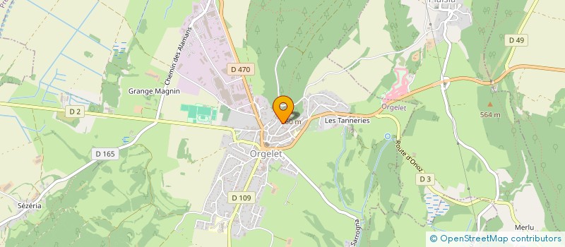 localisation de l'entreprise SAS CORDIER à ORGELET