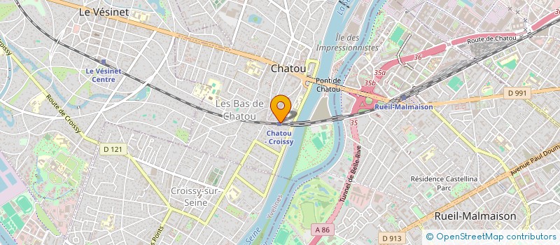 localisation de l'entreprise SAS CORDONNERIE DE LA GARE  CHATOU